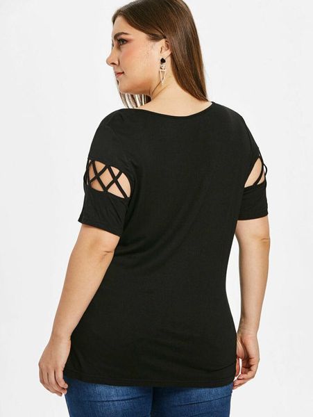 tshirts summer plus size short sleeve solid colid color cross bandge tees womens 2020 designer luxury, White
tshirts summer plus size short sleeve solid colid color cross bandge tees womens 2020 designer luxury, White