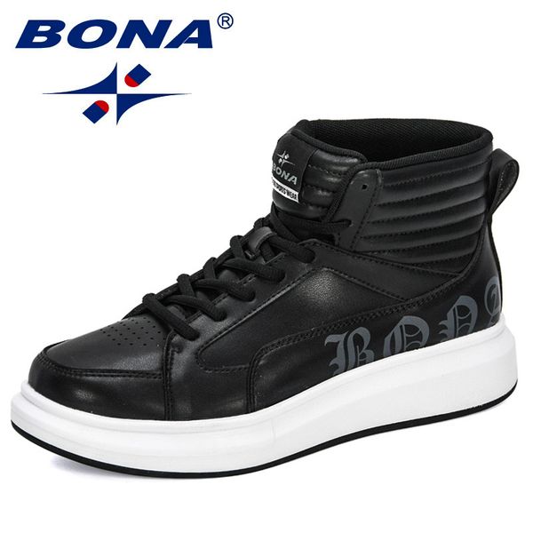 bona 2020 new designers high top мужчина sneake non скольжение повседневной обуви люди дышащего открытый отдых обувь мужской модный comforta, Black
bona 2020 new designers high top мужчина sneake non скольжение повседневной обуви люди дышащего открытый отдых обувь мужской модный comforta, Black