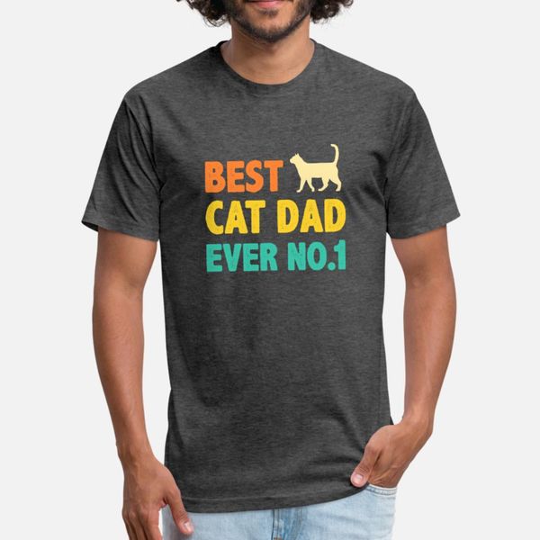 cat dad ever t shirt men sunlight tee shirt plus size 3xl family sunlight funny casual spring original shirt