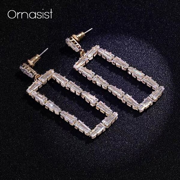 dangle & chandelier luxury geometric square earrings for women dazzling crystal drop earring 2021 femme fashion jewelry, Silver
dangle & chandelier luxury geometric square earrings for women dazzling crystal drop earring 2021 femme fashion jewelry, Silver