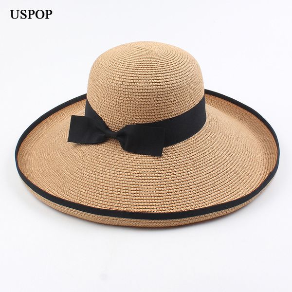 uspop 2020 new women summer hats wide brim beach hats collapsible bow large visor sun female straw hat, Blue;gray
uspop 2020 new women summer hats wide brim beach hats collapsible bow large visor sun female straw hat, Blue;gray
