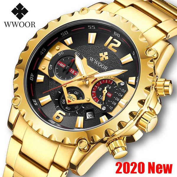 wwoor 2020 creative watches mens luxury gold black big bial watch for men waterproof full steel quartz wristwatches, Slivery;brown
wwoor 2020 creative watches mens luxury gold black big bial watch for men waterproof full steel quartz wristwatches, Slivery;brown