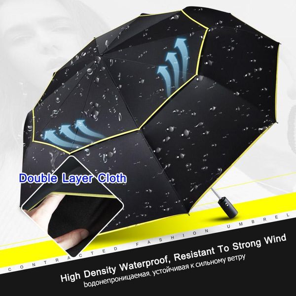 120cm fully matic big umbrella 2layer 3fold umbrella rain women men 10ribs windproof umbrella female male business paragua bbyady
120cm fully matic big umbrella 2layer 3fold umbrella rain women men 10ribs windproof umbrella female male business paragua bbyady