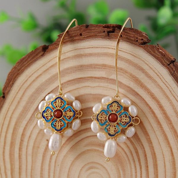 coeufuedy vintage natural freshwater pearl earrings for women white pearl earings ethnic handmade drop earings fine jewelry 200922, Silver
coeufuedy vintage natural freshwater pearl earrings for women white pearl earings ethnic handmade drop earings fine jewelry 200922, Silver