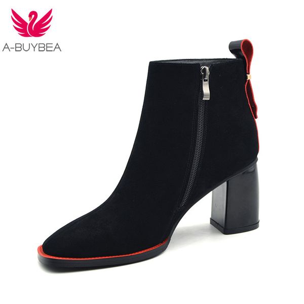 boots fashion ankle women cow suede zip 2021 autumn winter lady genuine leather shoes flat heel handmade, Black
boots fashion ankle women cow suede zip 2021 autumn winter lady genuine leather shoes flat heel handmade, Black