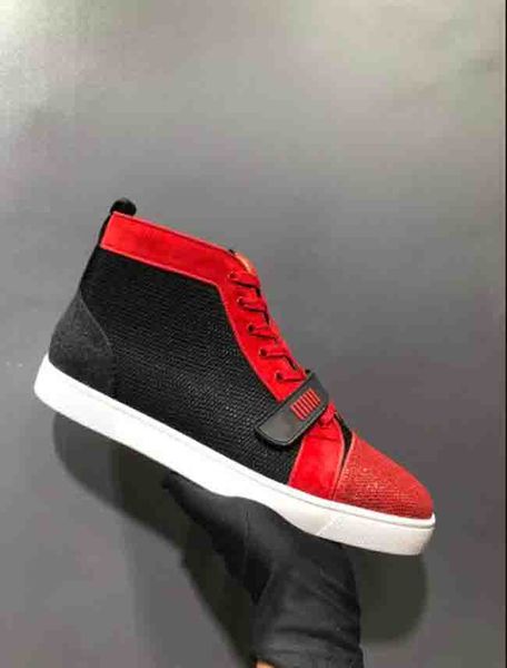 20s new style men's high sneakers orlato vs flat velcro casual shoes party lovers sneakers mesh sporty trainers with boxes, Black
20s new style men's high sneakers orlato vs flat velcro casual shoes party lovers sneakers mesh sporty trainers with boxes, Black