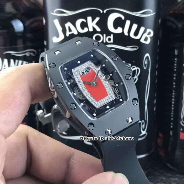 10 styles luxury rm037 black tzp ceramic steel miyota automatic womens watch diamonds dial black rubber strap ladies watches, Slivery;brown
10 styles luxury rm037 black tzp ceramic steel miyota automatic womens watch diamonds dial black rubber strap ladies watches, Slivery;brown