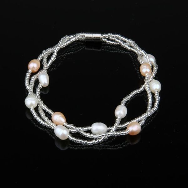 trendy natural freshwater pearl bracelet charms bangles pearl warp beads bracelets for women jewelry party gift, Black
trendy natural freshwater pearl bracelet charms bangles pearl warp beads bracelets for women jewelry party gift, Black