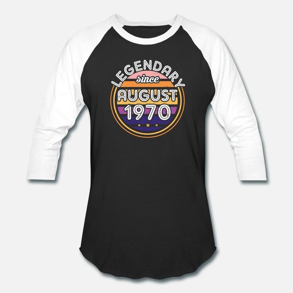 legendary since august 1970 vintage 50th birthday t shirt men custom short sleeve s-xxxl cool fit new style summer natural shirt, White;black
legendary since august 1970 vintage 50th birthday t shirt men custom short sleeve s-xxxl cool fit new style summer natural shirt, White;black