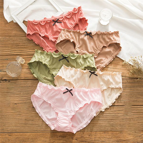 women's panties women cute bow underwear pleated lace seamless underpants cotton solid middle waist lingerie lovely girl briefs, Black;pink
women's panties women cute bow underwear pleated lace seamless underpants cotton solid middle waist lingerie lovely girl briefs, Black;pink