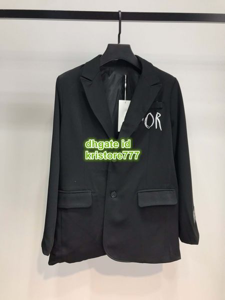 high end custom women fashion luxury design blazer jacket with letter embroidery girls lapel neck blazer female runway suit berif coat, Black;brown
high end custom women fashion luxury design blazer jacket with letter embroidery girls lapel neck blazer female runway suit berif coat, Black;brown