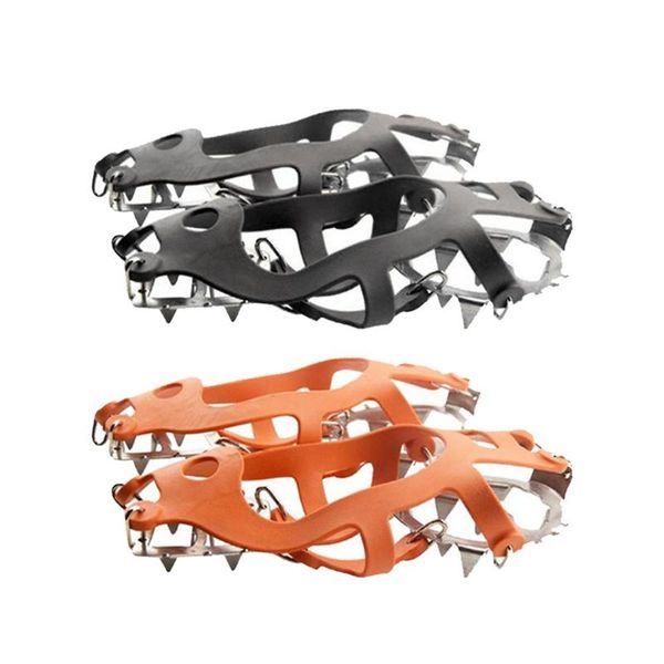 1 pair 18 tooth slip-proof ice taper claw shoe cover easy to wear foldable safety and practicability for winter hiking camping
1 pair 18 tooth slip-proof ice taper claw shoe cover easy to wear foldable safety and practicability for winter hiking camping