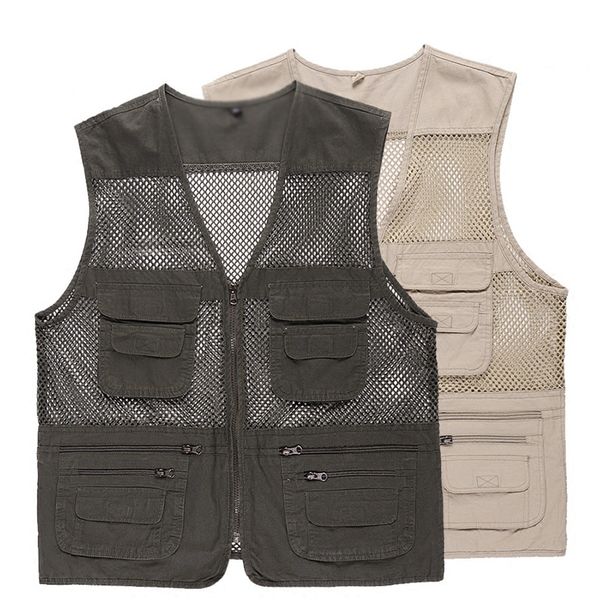 men's vests summer mesh vest thin hollow pographer fisherman breathable cotton multi-pocket with zippers large size -4xl, Black;white
men's vests summer mesh vest thin hollow pographer fisherman breathable cotton multi-pocket with zippers large size -4xl, Black;white