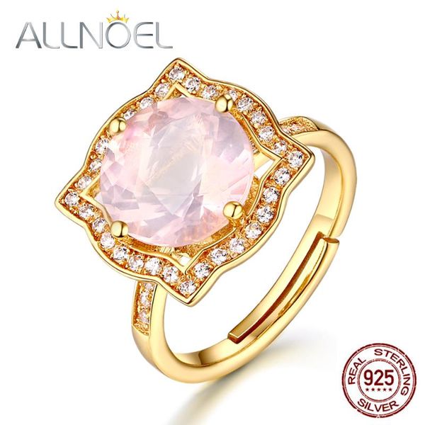allnoel 925 sterling silver ring for women rose quartz rings fine jewelry accessories engagement wedding band jewelry, Golden;silver
allnoel 925 sterling silver ring for women rose quartz rings fine jewelry accessories engagement wedding band jewelry, Golden;silver