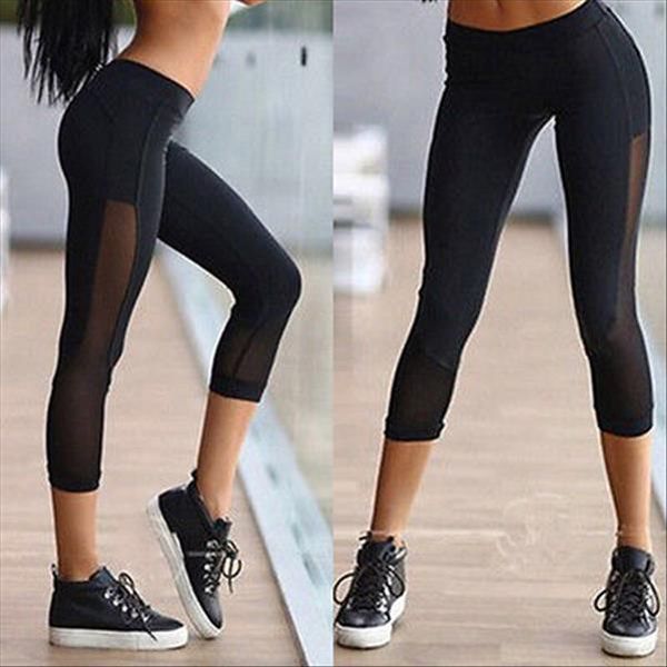 2020 mid calf leggings women fitness leggings color block autumn winter workout pants mesh insert patchwork leggings, Black
2020 mid calf leggings women fitness leggings color block autumn winter workout pants mesh insert patchwork leggings, Black