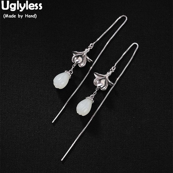 uglyless 100% real 925 sterling silver handmade magnolia flower earrings for women brincos jade flower ear lines long earrings
uglyless 100% real 925 sterling silver handmade magnolia flower earrings for women brincos jade flower ear lines long earrings