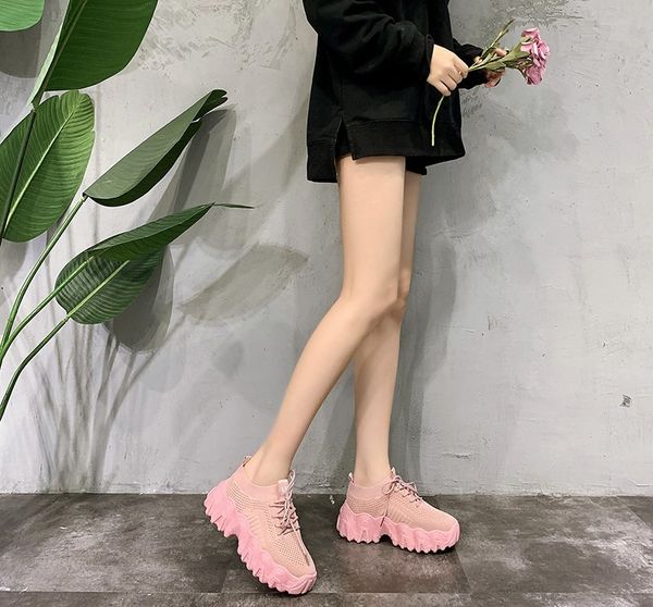 fashion trend shoes women popular casual shoes comfortable breathable air mesh hard-wearing thick bottom, Black
fashion trend shoes women popular casual shoes comfortable breathable air mesh hard-wearing thick bottom, Black