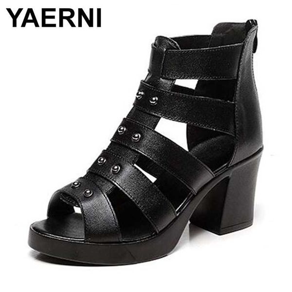sandals yaerni 2021summer ladies wearing sandals, hollow zipper with high heel thick bottom fish mouth female roman boots, Black
sandals yaerni 2021summer ladies wearing sandals, hollow zipper with high heel thick bottom fish mouth female roman boots, Black
