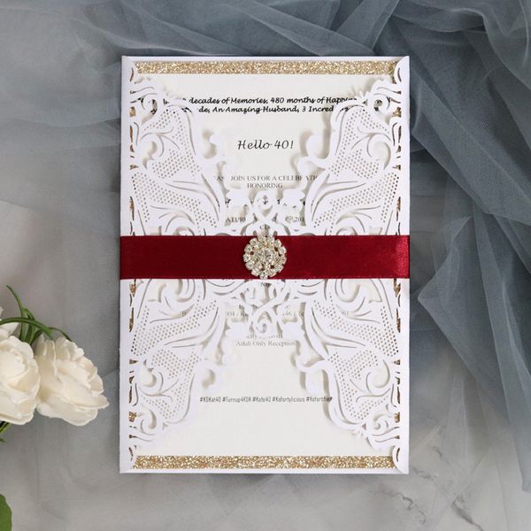 (100 pieces/lot) laser cut white lace wedding invitation card gold glittery customize print baptism crystal invitations ic127w
(100 pieces/lot) laser cut white lace wedding invitation card gold glittery customize print baptism crystal invitations ic127w