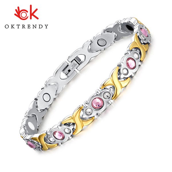 oktrendy jewelry pink crystal stone magnet health bracelets for women diy adjustable length friendship gift, Black
oktrendy jewelry pink crystal stone magnet health bracelets for women diy adjustable length friendship gift, Black