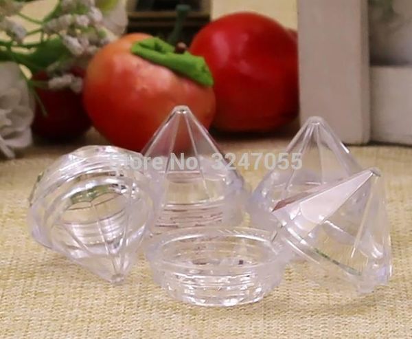 5g empty clear plastic diamond shaped cream jar, mini small cosmetic portable lipstick sub container, travel sample cream pot
5g empty clear plastic diamond shaped cream jar, mini small cosmetic portable lipstick sub container, travel sample cream pot