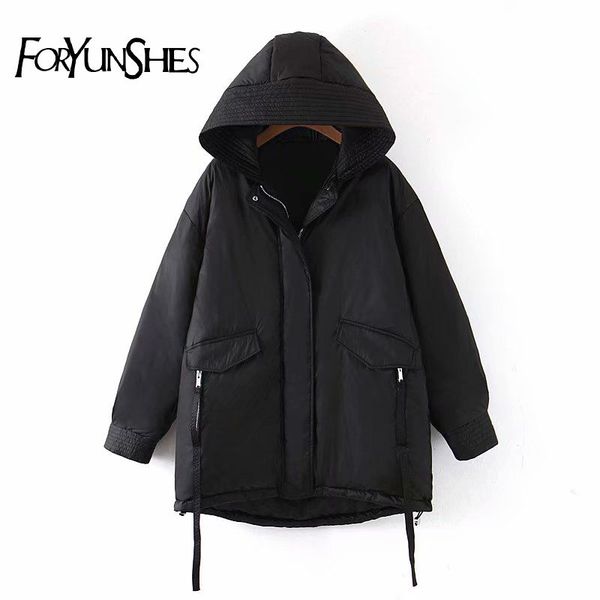2020 women's fashion cotton padded clothes loose jacket black parka woman coat hooded winter warm office ladies zipper coats
2020 women's fashion cotton padded clothes loose jacket black parka woman coat hooded winter warm office ladies zipper coats