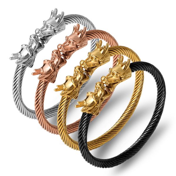 stainless steel dragon bracelet punk jewelry viking bracelet men wristband cuff bracelets & bangles fashion accessories bijoux, Black
stainless steel dragon bracelet punk jewelry viking bracelet men wristband cuff bracelets & bangles fashion accessories bijoux, Black