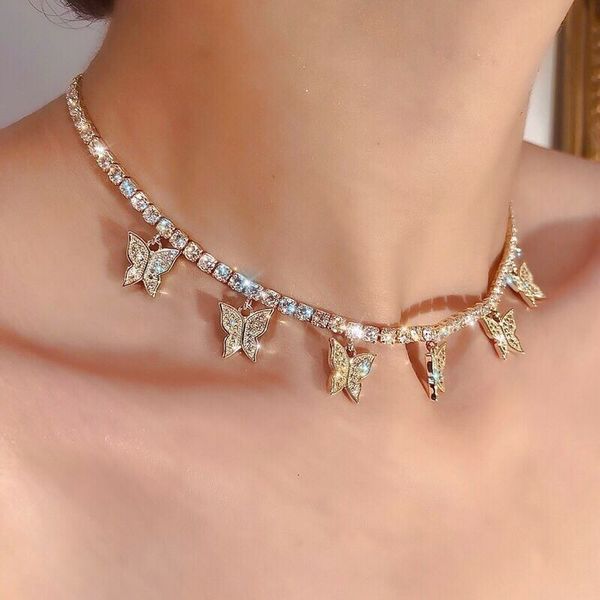 chokers 2021 rhinestone butterfly pendant necklace classic sweet fashion alloy zircon insect hip hop jewelry gift, Golden;silver
chokers 2021 rhinestone butterfly pendant necklace classic sweet fashion alloy zircon insect hip hop jewelry gift, Golden;silver