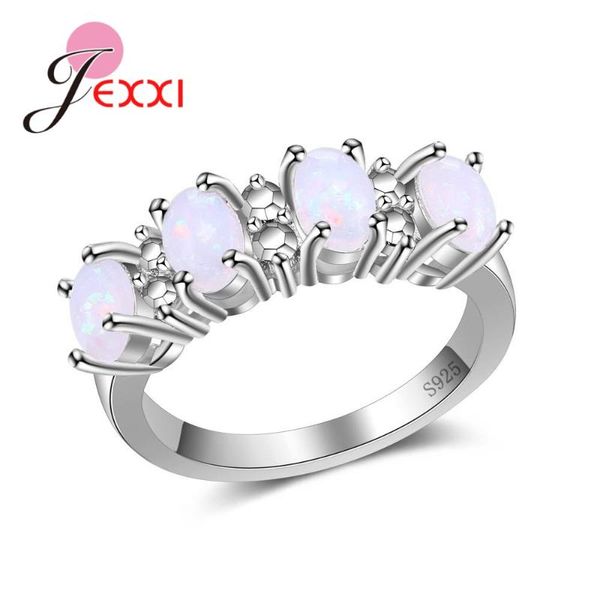 925 sterling silver accessories pretty wonderful rings party gift with 4 opal stone charm jewelry for female, Golden;silver
925 sterling silver accessories pretty wonderful rings party gift with 4 opal stone charm jewelry for female, Golden;silver