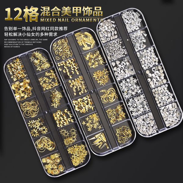 12 grid/set holographic nail glitter sequins sparkly 3d thin butterfly flake polish decor for nail art accessories ing, Silver;gold
12 grid/set holographic nail glitter sequins sparkly 3d thin butterfly flake polish decor for nail art accessories ing, Silver;gold