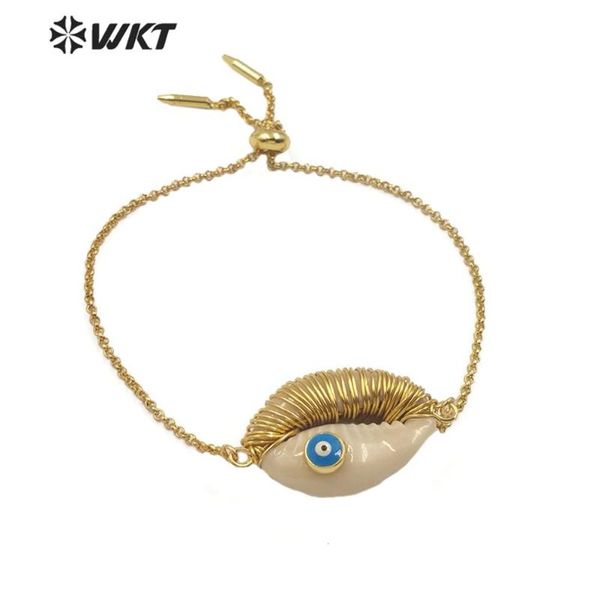 wt-b508 wholesale price natural cowrie shell bracelet with evil eye charm double hoops gold fashion bangle women jewelry, Black
wt-b508 wholesale price natural cowrie shell bracelet with evil eye charm double hoops gold fashion bangle women jewelry, Black
