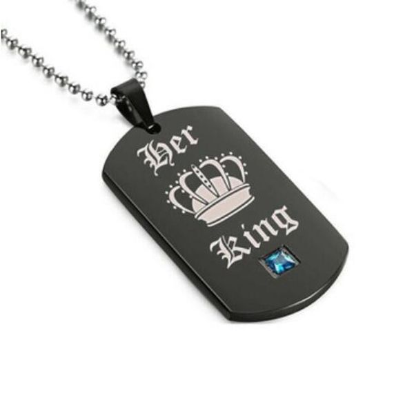 jewelry titanium steel couple necklace for women his queen his king pendant necklace fashion of shipping, Silver
jewelry titanium steel couple necklace for women his queen his king pendant necklace fashion of shipping, Silver