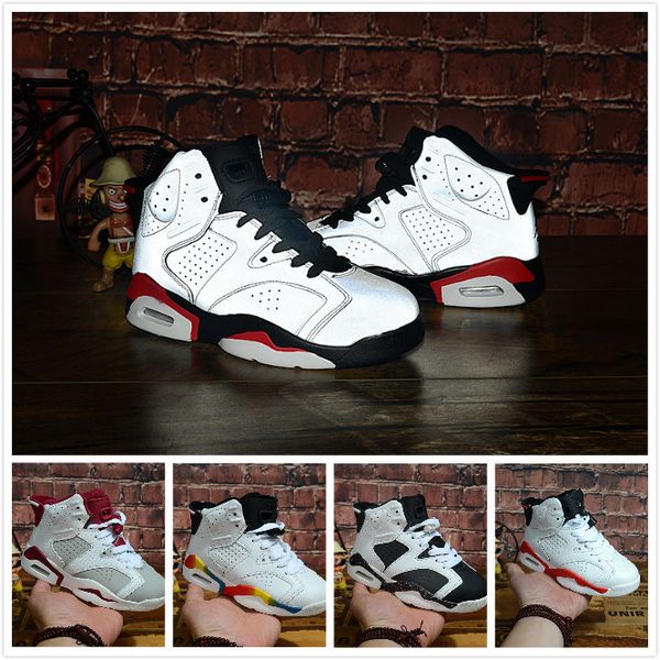 new children 6 basketball shoes for boys girls retro infrared carmine 6s unc toro hare oreo maroon youth sports sneakers kids size 28-35, Black
new children 6 basketball shoes for boys girls retro infrared carmine 6s unc toro hare oreo maroon youth sports sneakers kids size 28-35, Black