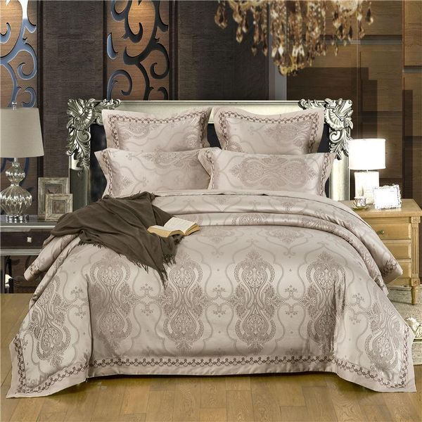 j/6pcs luxury silk cotton jacquard europe classical bedding set smooth duvet cover bed sheet pillowcases king size
j/6pcs luxury silk cotton jacquard europe classical bedding set smooth duvet cover bed sheet pillowcases king size