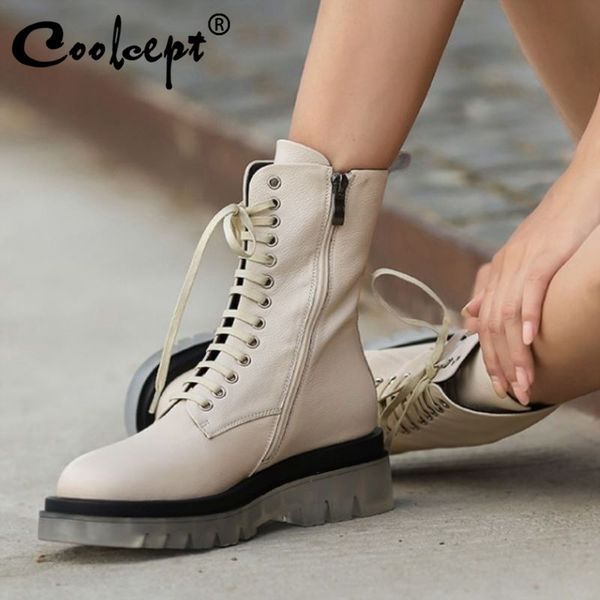 coolcept women half short boots real leather lace up crystal sole women autumn winter short boots ladies footwear size 34-40, Black
coolcept women half short boots real leather lace up crystal sole women autumn winter short boots ladies footwear size 34-40, Black