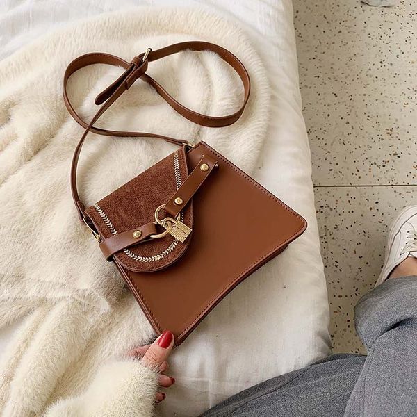 women's bag new 2020 korean style fashion retro texture shoulder messenger square sling bag