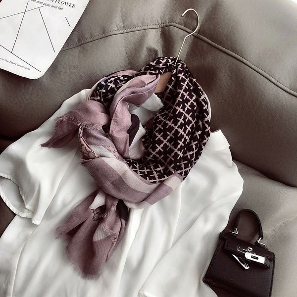 scarves royalmaybe silk scarf autumn long gauze color matching summer sunscreen shawl dual-use female winter, Blue;gray
scarves royalmaybe silk scarf autumn long gauze color matching summer sunscreen shawl dual-use female winter, Blue;gray