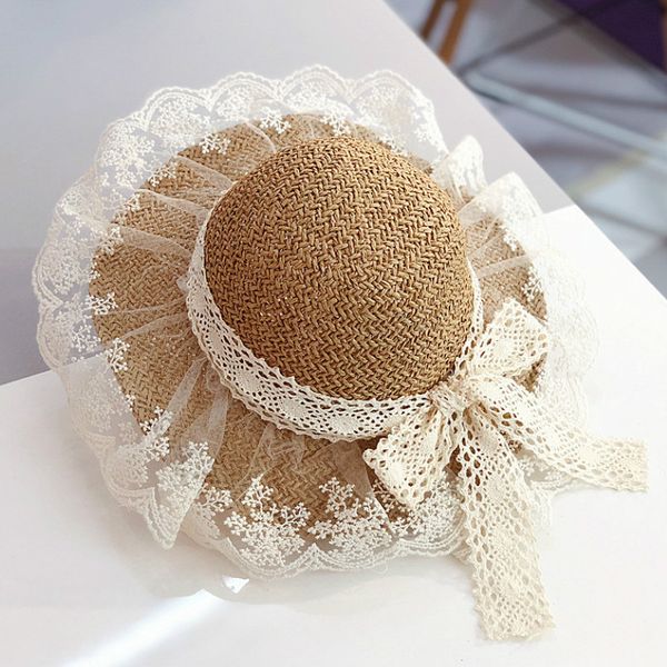 women lace sun hats for wide brim straw beach side cap floppy female dome hat lace fringe straw hat parent-child summer panama, Blue;gray
women lace sun hats for wide brim straw beach side cap floppy female dome hat lace fringe straw hat parent-child summer panama, Blue;gray
