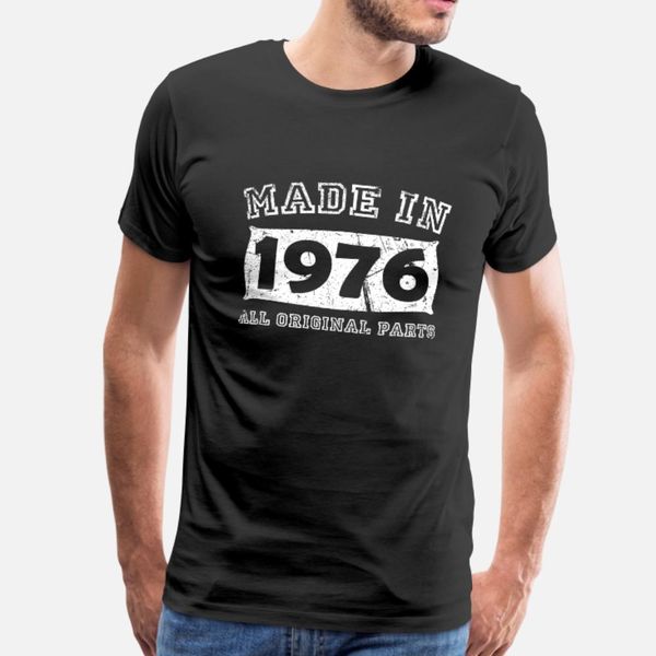 made in 1976 birth day all original parts t shirt men create 100% cotton o-neck family crazy funny casual summer pattern shirt, White;black
made in 1976 birth day all original parts t shirt men create 100% cotton o-neck family crazy funny casual summer pattern shirt, White;black