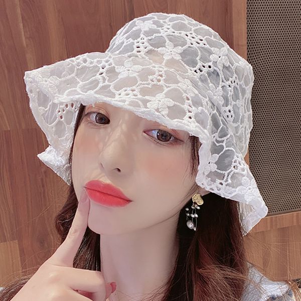 wide brim hats women summer fashion lace sun hat bucket hollow out cap mesh breathable beach casual ladies sweet 2021, Blue;gray
wide brim hats women summer fashion lace sun hat bucket hollow out cap mesh breathable beach casual ladies sweet 2021, Blue;gray