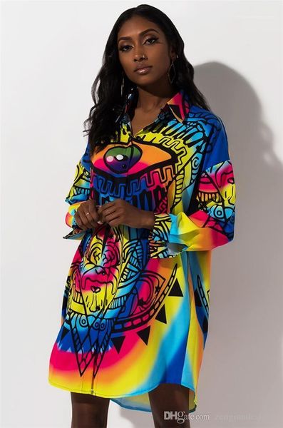 womens summer designer shirt dresses floral print lapel neck long sleeve fashion style female clothing casual apparel, Black;gray
womens summer designer shirt dresses floral print lapel neck long sleeve fashion style female clothing casual apparel, Black;gray