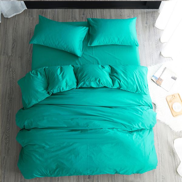 bedding sets modern style 3/4pc 100% cotton solid color turquoise gray fitted sheet sabanas set twin/full/ size a
bedding sets modern style 3/4pc 100% cotton solid color turquoise gray fitted sheet sabanas set twin/full/ size a