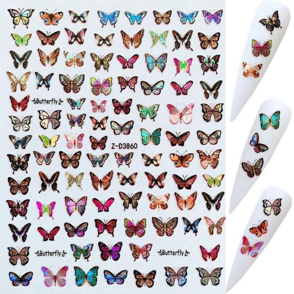 stickers & decals 1pc nail art laser butterfly sticker spring summer designs manicure zd3852-3860, Black
stickers & decals 1pc nail art laser butterfly sticker spring summer designs manicure zd3852-3860, Black