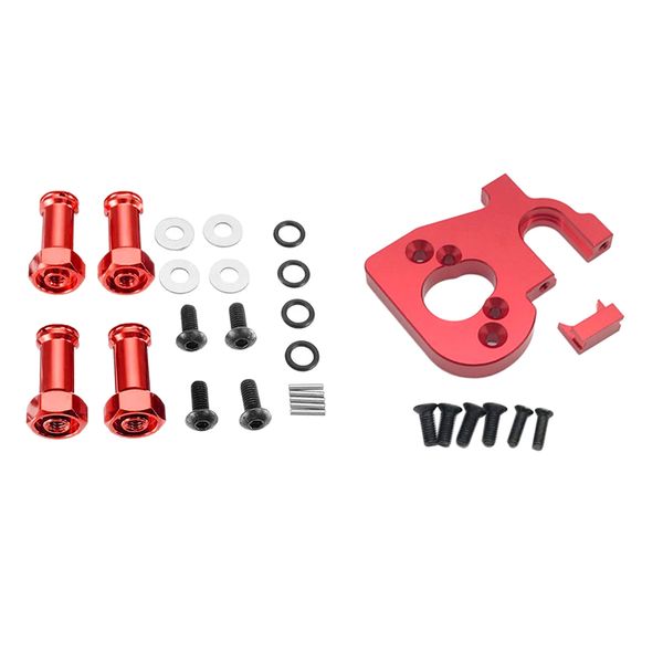 rc car motor mount & 12mm wheel hex hub for wltoys 144001 1:14 rc car red 
rc car motor mount & 12mm wheel hex hub for wltoys 144001 1:14 rc car red