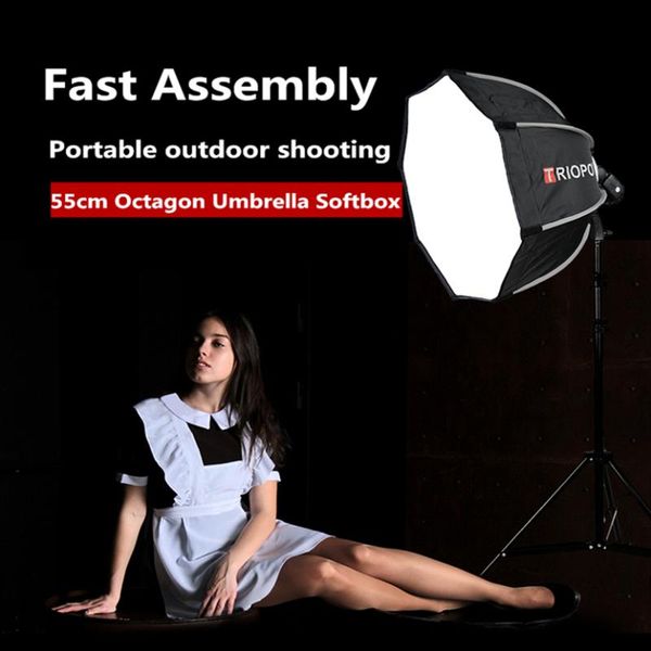 triopo 55cm portable outdoor octagon umbrella softbox for godox v860ii600685 yn560 iii iv tr-988 flash speedlite soft box
triopo 55cm portable outdoor octagon umbrella softbox for godox v860ii600685 yn560 iii iv tr-988 flash speedlite soft box