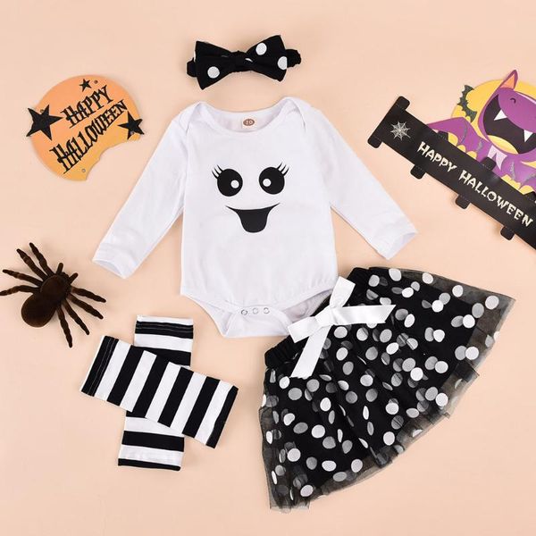 newborn baby girls halloween outfits cute cartoon printed long sleeve bodysuit polka dot tulle skirt set infant toddler outfit, White
newborn baby girls halloween outfits cute cartoon printed long sleeve bodysuit polka dot tulle skirt set infant toddler outfit, White
