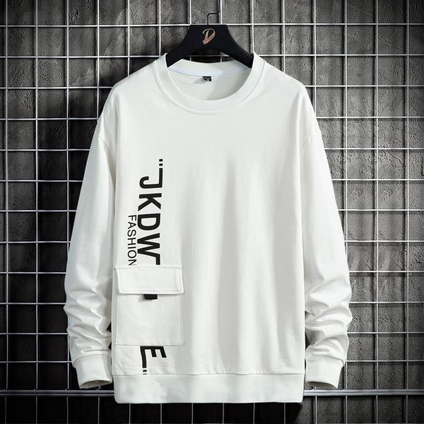 2020 autumn new men's sweatshirt letter print long sleeve pullover fashion with pocket decoration loose casual jacket, Black
2020 autumn new men's sweatshirt letter print long sleeve pullover fashion with pocket decoration loose casual jacket, Black