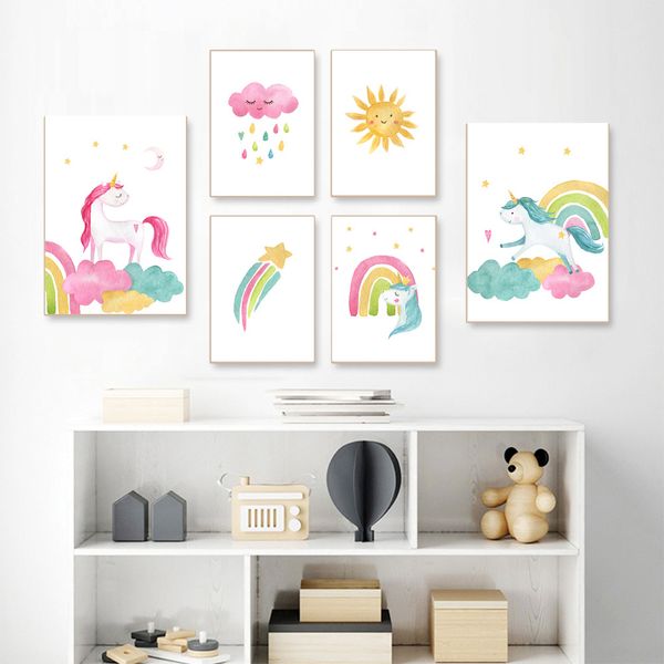 unicorn canvas poster rainy cloud pink rainbow nursery print wall art posters sunshine paintings nordic baby room decor picture
unicorn canvas poster rainy cloud pink rainbow nursery print wall art posters sunshine paintings nordic baby room decor picture