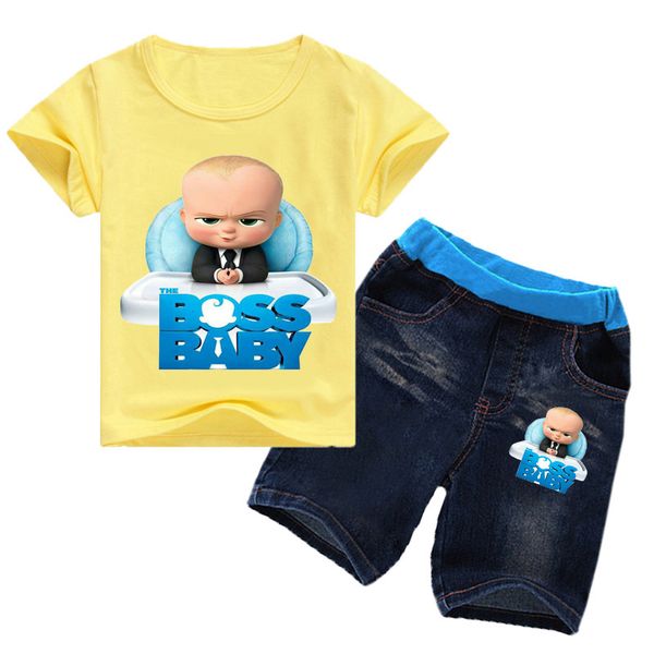 2-16years 2019 summer boss baby t-рубашки джинсы джинсовые шорты 2pcs set детская одежда комплекты для малышей для девочек летняя одежда кос, White
2-16years 2019 summer boss baby t-рубашки джинсы джинсовые шорты 2pcs set детская одежда комплекты для малышей для девочек летняя одежда кос, White