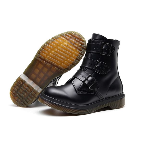 fashion 3 buckle women winter ankle boots heavy duty motorcycle booties real leather women designer boots big size 35-41, Black
fashion 3 buckle women winter ankle boots heavy duty motorcycle booties real leather women designer boots big size 35-41, Black